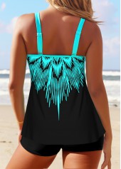 Plus Size Cyan Ombre Tankini Top-No Bottom | picture 2