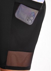 High Waisted Black Pocket Beach Shorts | thumb picture 