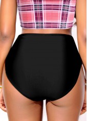 High Waisted Black Button Bikini Bottom | thumb picture 