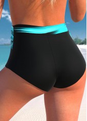 High Waisted Ombre Cyan Bikini Bottom | thumb picture 