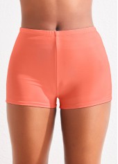 Mid Waisted Stretchy Pink Swimwear Shorts