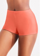 Mid Waisted Stretchy Pink Swimwear Shorts