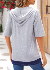 Light Grey Marl Star Print T Shirt | thumb picture 