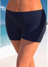 Mid Waisted Plus Size Navy Swim Shorts | thumb picture 