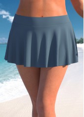 High Waisted Plus Size Dark Grey Pantskirt
