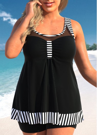  Modlily-Plus Size > Plus Size Swimwear-COLOR-Black