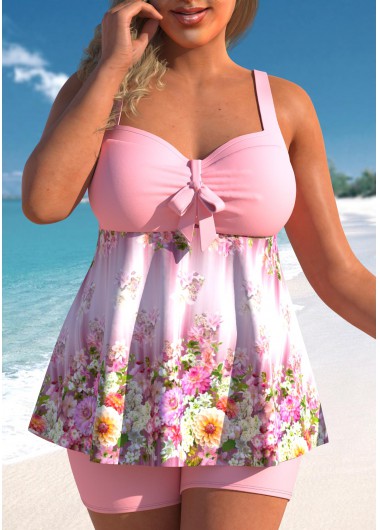  Modlily-Plus Size > Plus Size Swimwear-COLOR-Light Pink