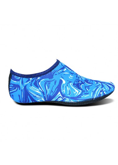 Modlily Neon Blue Dazzle Colorful Print Water Shoes - 39