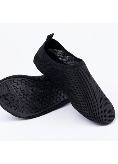 Black Anti Slippery Polyester Material Water Shoes | modlily.com - USD ...
