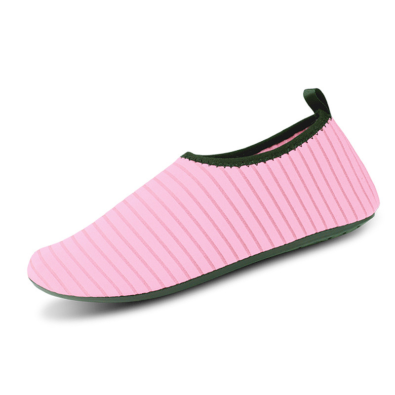 Light Pink Striped Anti Slippery Water Shoes