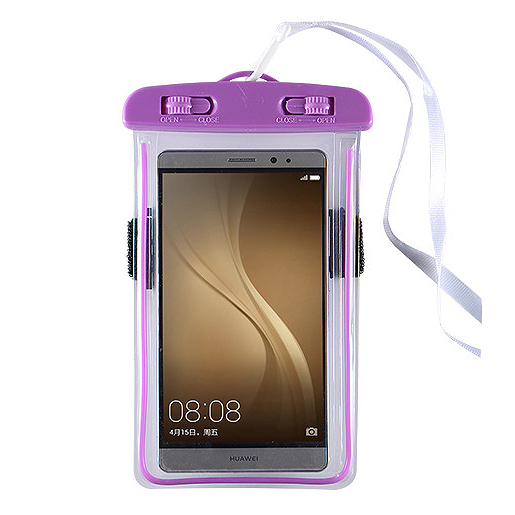 Transparent Dark Purple One Size Phone Case