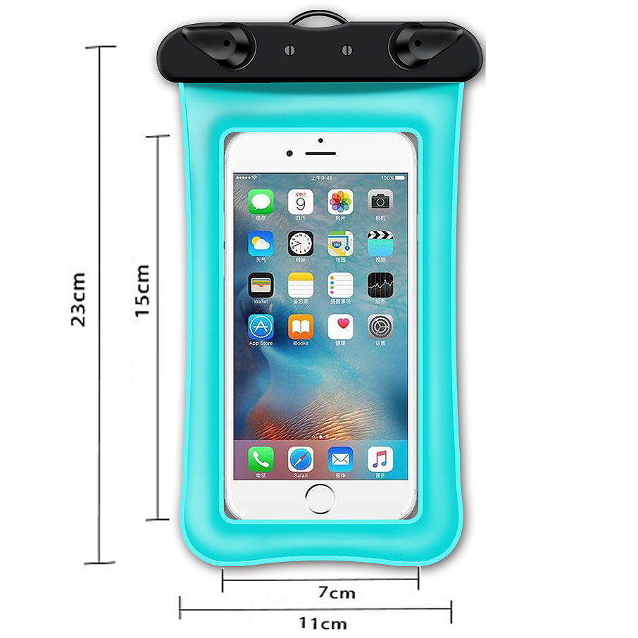 Cyan One Size Contrast Phone Case