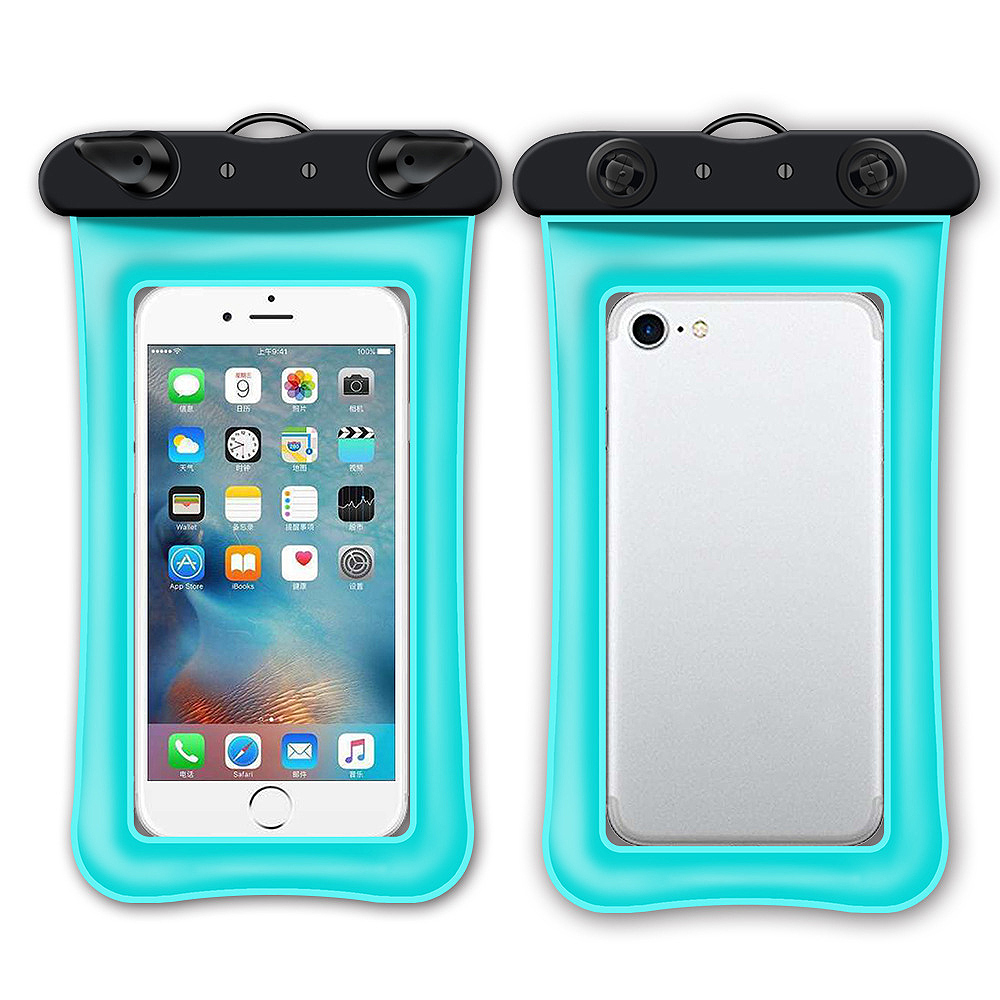 Cyan One Size Contrast Phone Case