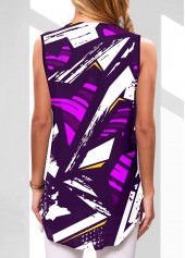 Multi Color Geometric Print Tank Top | thumb picture 