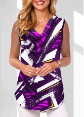 Multi Color Geometric Print Tank Top | thumb picture 