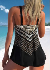 Mesh Leopard Black Tankini Set | thumb picture 