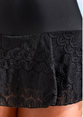 Lace High Waisted Black Bikini Sets | thumb picture 