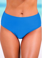 Mid Waisted Sky Blue Skinny Bikini Bottom