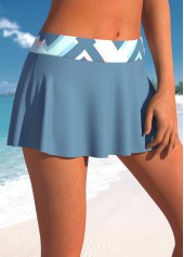 Plus Size Mid Waisted Geometric Print Pantskirt | thumb picture 