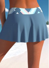 Plus Size Mid Waisted Geometric Print Pantskirt | thumb picture 