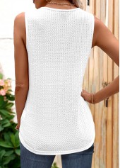 White Lace V Neck Tank Top | thumb picture 