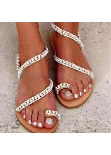 women clothes image of Light Coffee Open Toe Falt Flip Flops Slippers