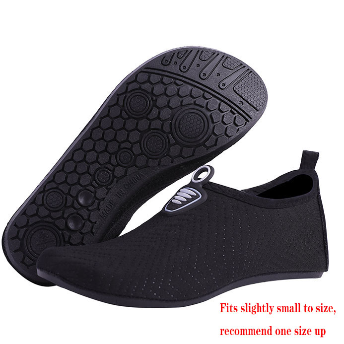 Black Anti Slippery Polyester Water Shoes | modlily.com - USD 15.98