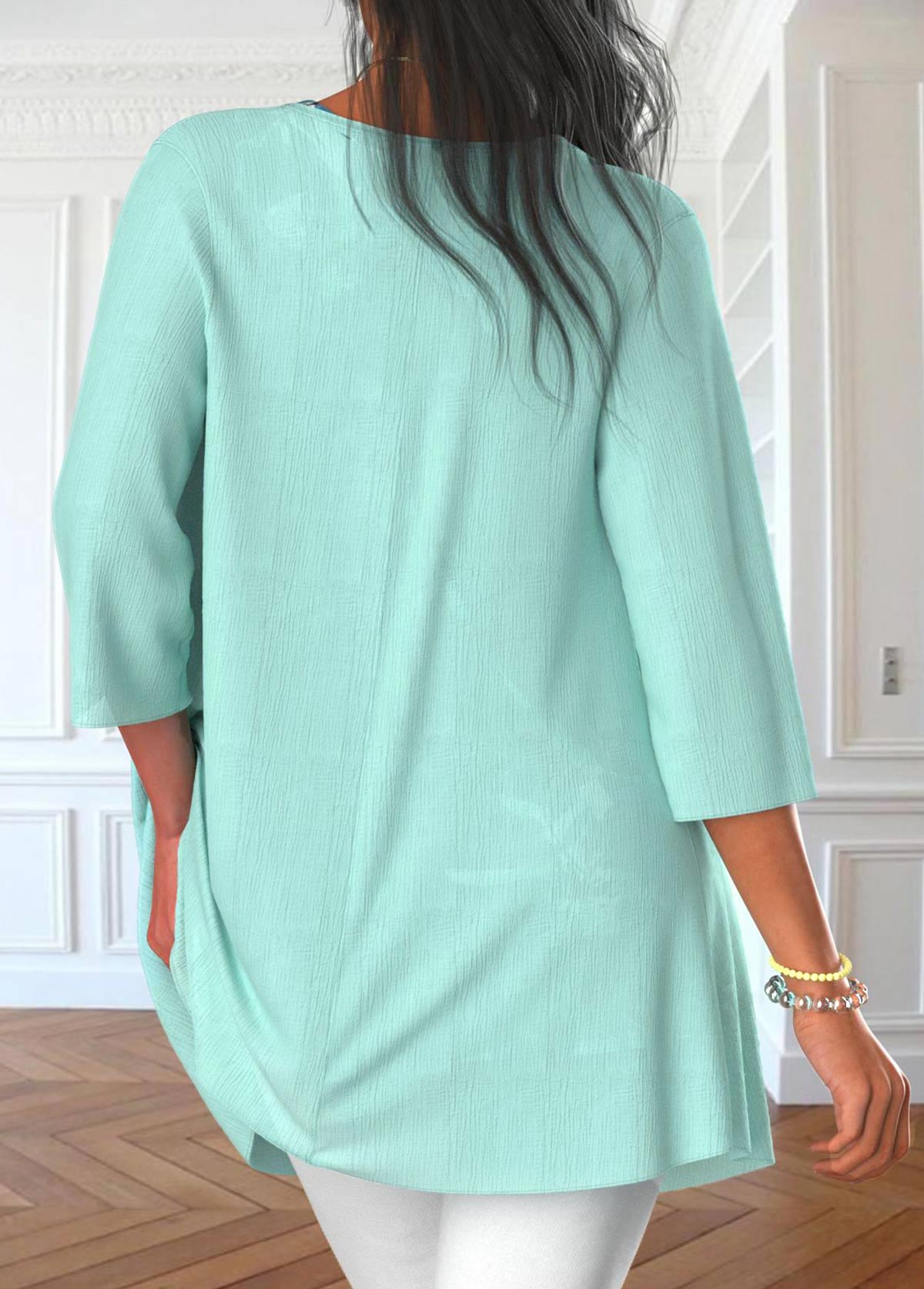 Mint Green Two Piece Tank Top and Cardigan