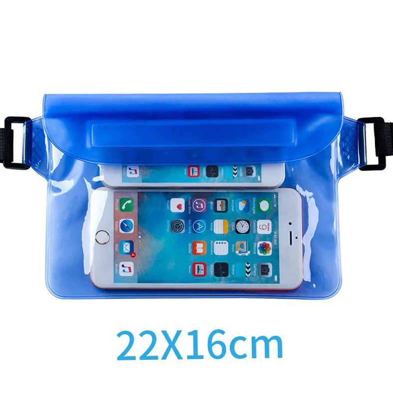 Transparent Royal Blue One Size Phone Case