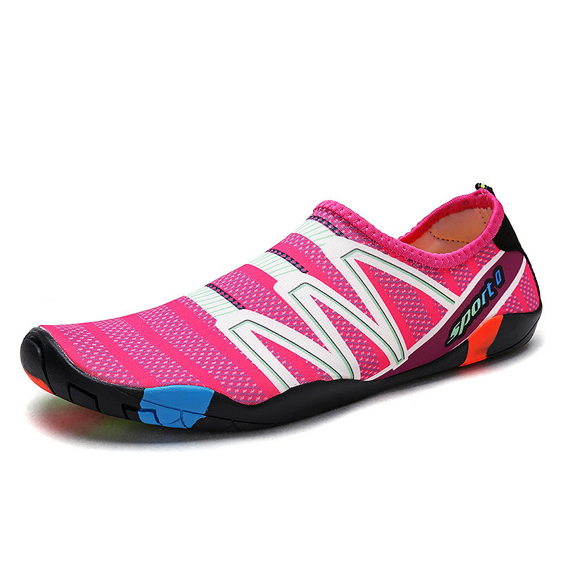 Neon Rose Red Contrast Anti Slippery Water Shoes