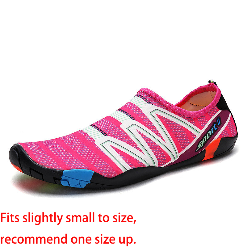 Neon Rose Red Contrast Anti Slippery Water Shoes