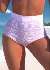 High Waisted Light Purple Bikini Bottom