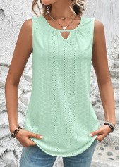 Light Green Cut Out Tank Top | thumb picture 