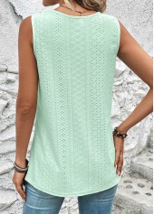Light Green Cut Out Tank Top | thumb picture 
