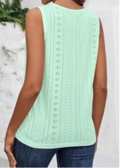 Light Green Cut Out Tank Top | thumb picture 