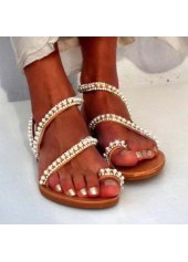 Light Coffee Open Toe Falt Flip Flops Slippers | thumb picture 