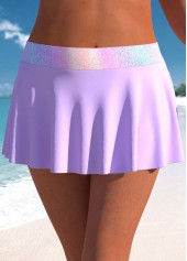 Criss Cross Ombre Light Purple Tankini Top-No Bottom | picture 4