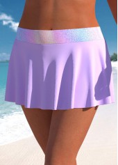 Criss Cross Ombre Light Purple Tankini Top-No Bottom | picture 6