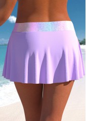 Criss Cross Ombre Light Purple Tankini Top-No Bottom | picture 5