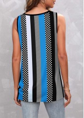 Black Circular Ring Polka Dot Tank Top | thumb picture 