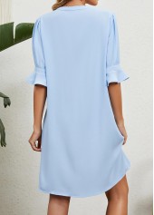 Light Blue Split H Shape Dress | thumb picture 