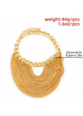 Gold Chain Design Layered Detail Anklet | thumb picture 