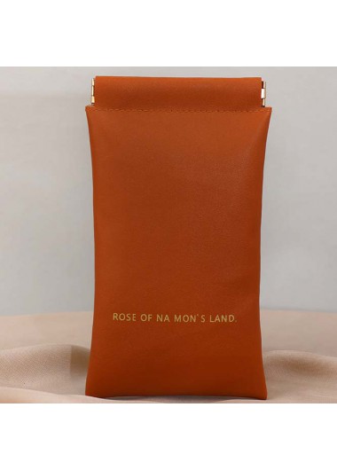 women clothes image of Dark Camel Color Open Storage Bag