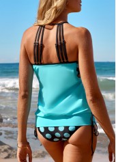 Polka Dot Tie Mint Green Tankini Set | thumb picture 