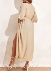 Tie Light Coffee Belted Cover Up | thumb picture 