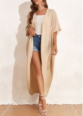 Tie Light Coffee Belted Cover Up | thumb picture 