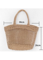 Light Camel Open Hollow Out Shoulder Bag | thumb picture 