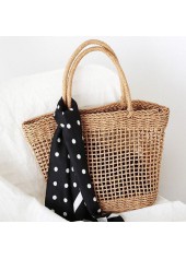 Light Camel Open Hollow Out Shoulder Bag | thumb picture 