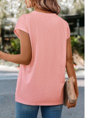Pink Floral Print Short Sleeve T Shirt | thumb picture 
