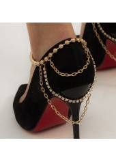 Gold Color Alloy Detail Multi-layer Anklet | thumb picture 